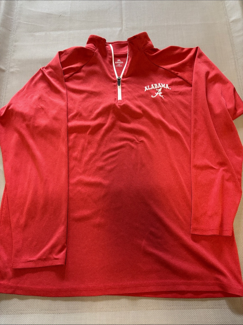 Knights apparel men’s L Alabama Crimson tide 1/4-Zip Pullover Hoodie